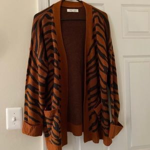 Full Circle Trends Tiger Print Cardigan